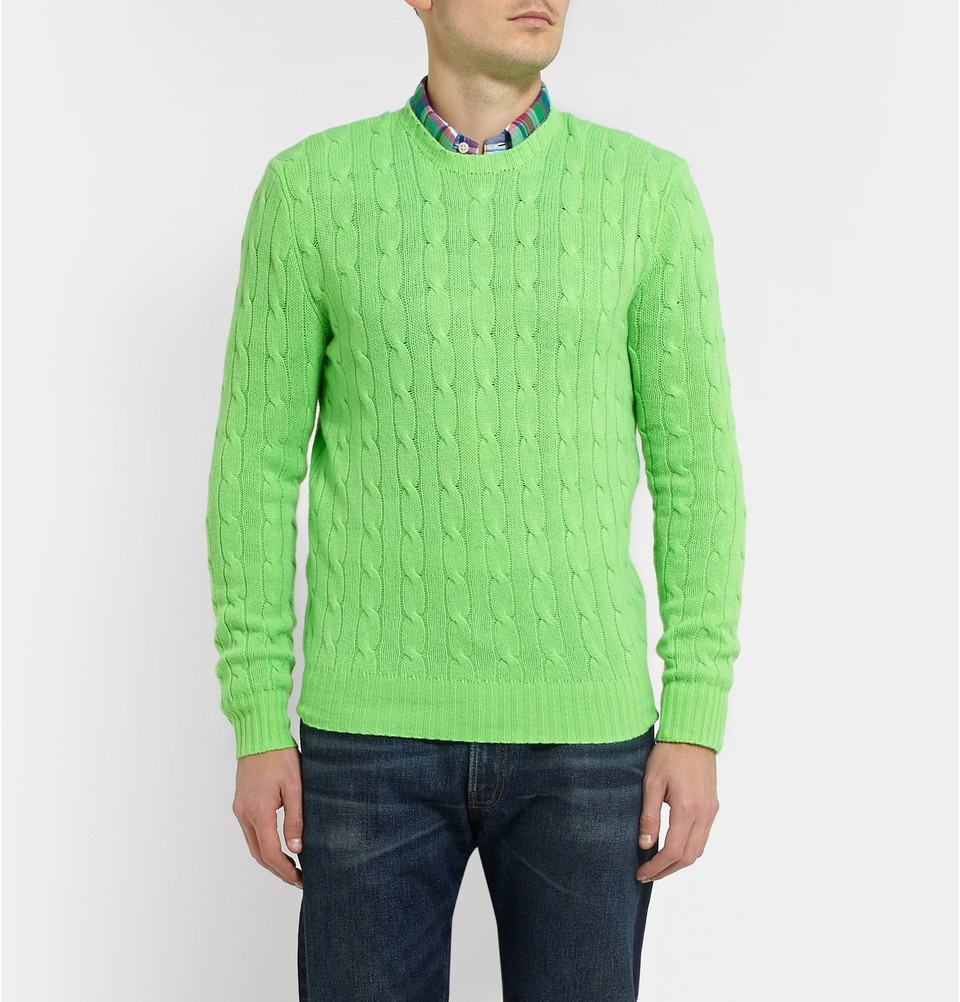 cable knit cashmere sweater ralph lauren