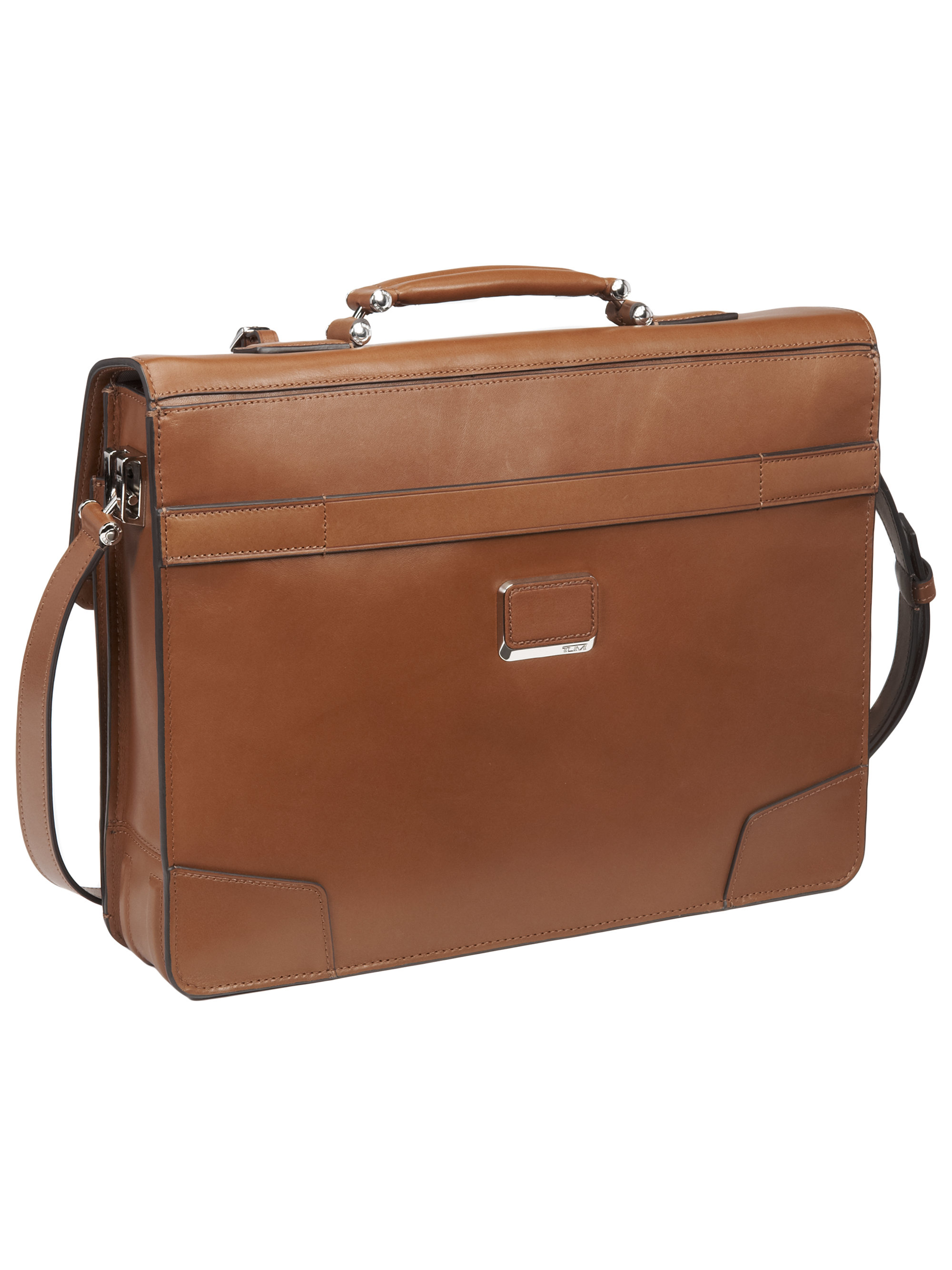 Lyst Tumi Dorilton Slim Leather Flap Briefcase in Brown for Men