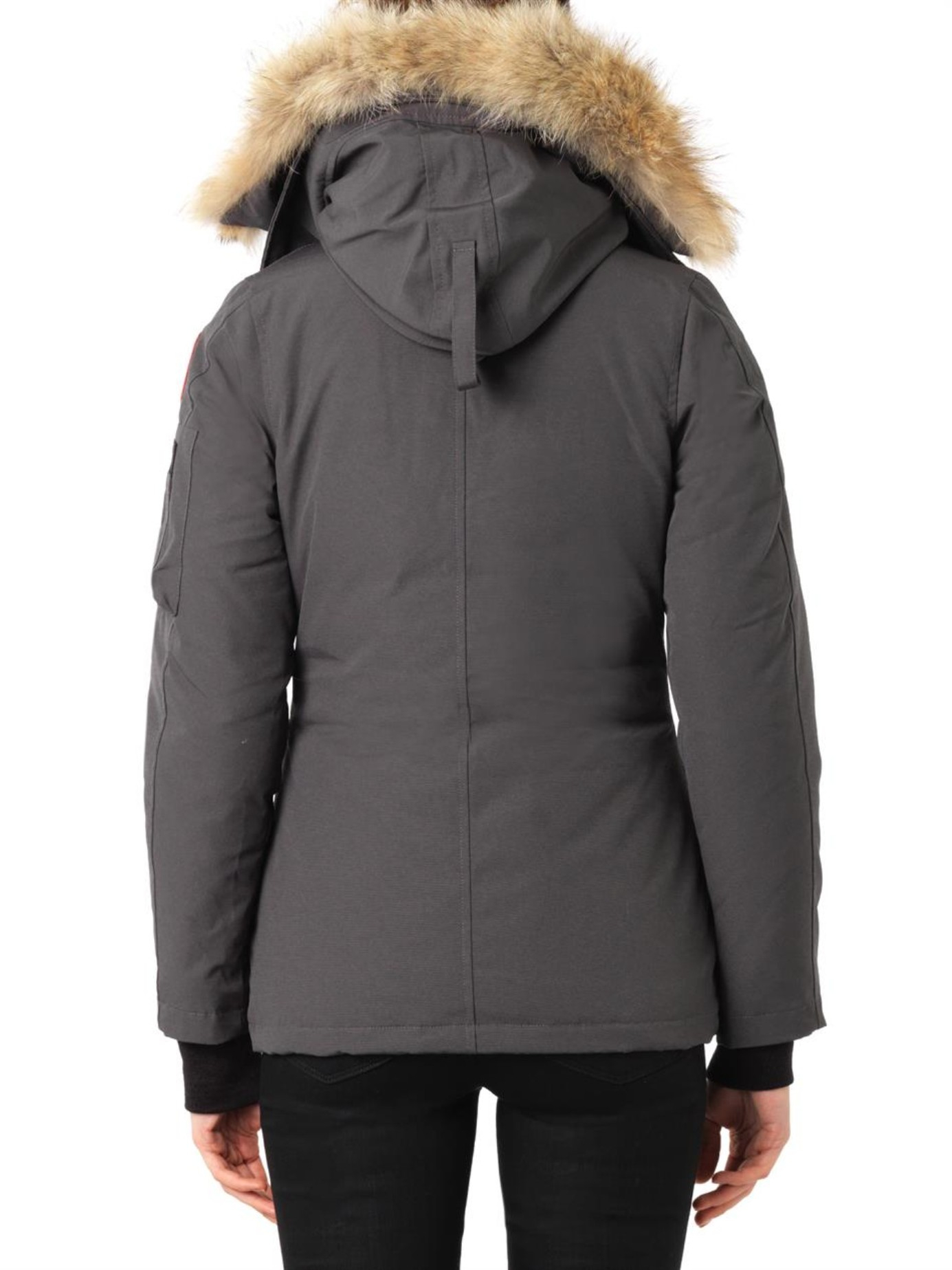Canada Goose Montebello Fur-Trimmed Down Jacket in Gray - Lyst
