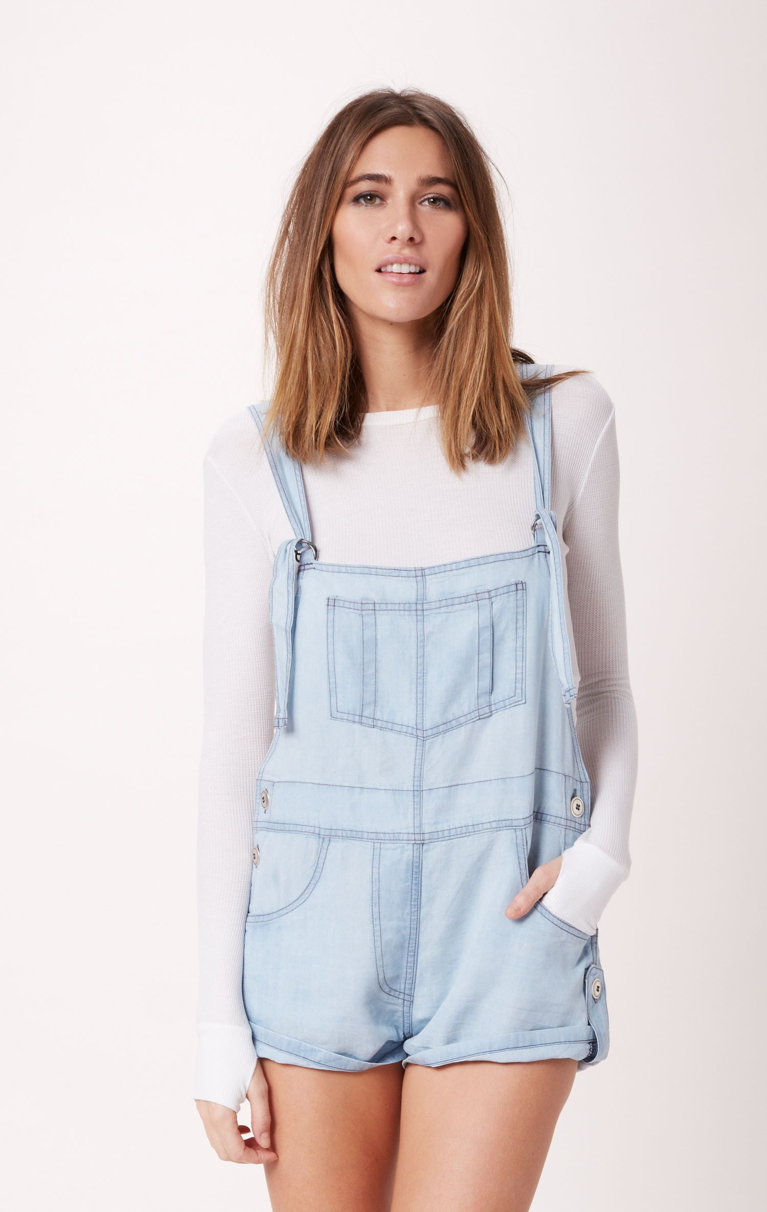 Jen's Pirate Booty Oleander Cut Off Overalls in Blue (WORNOUT) | Lyst