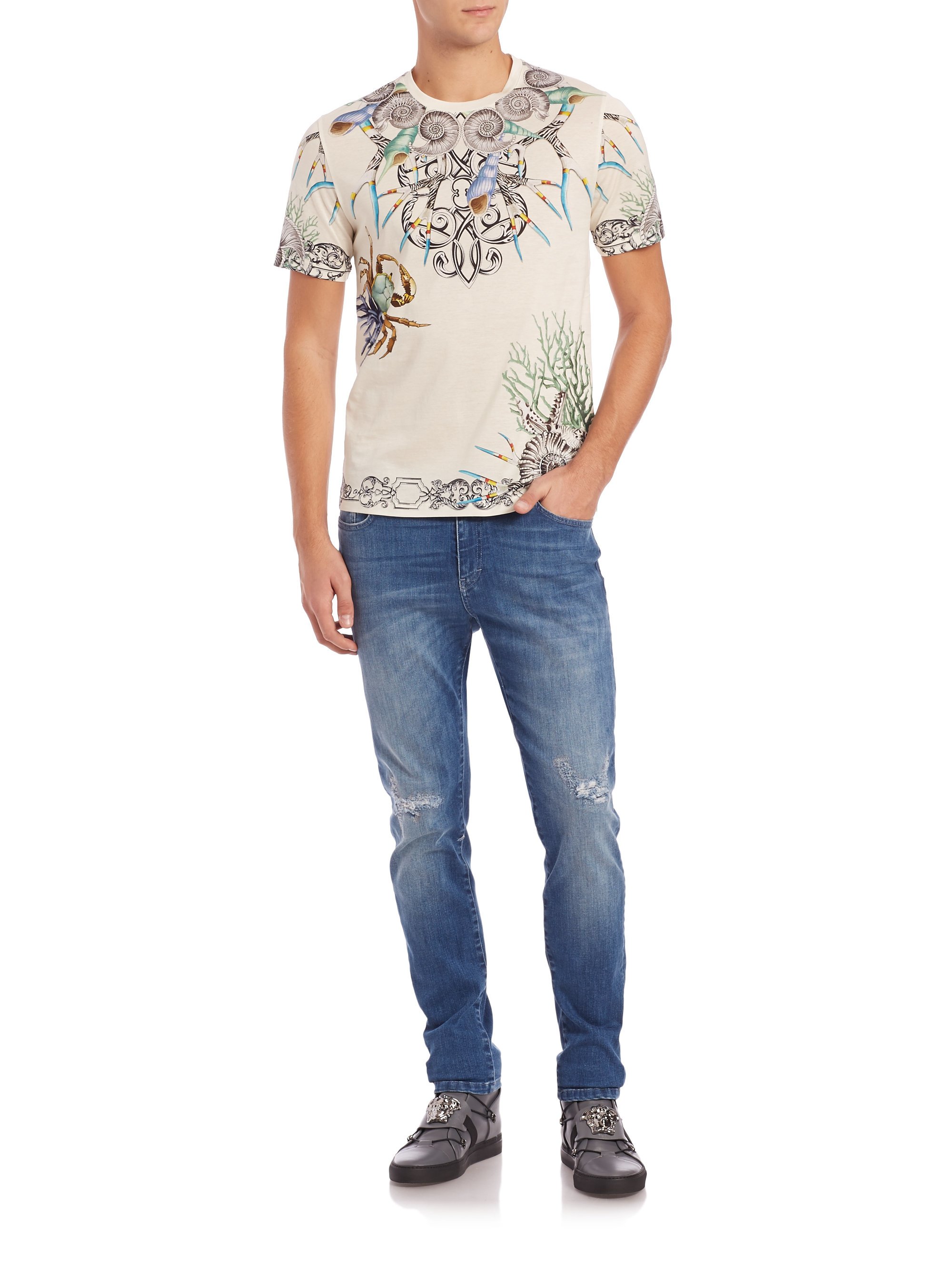 mens versace long sleeve shirt