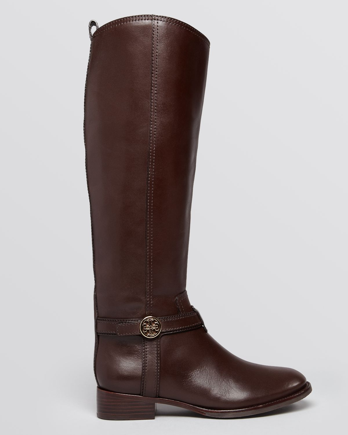tory burch riding boots brown