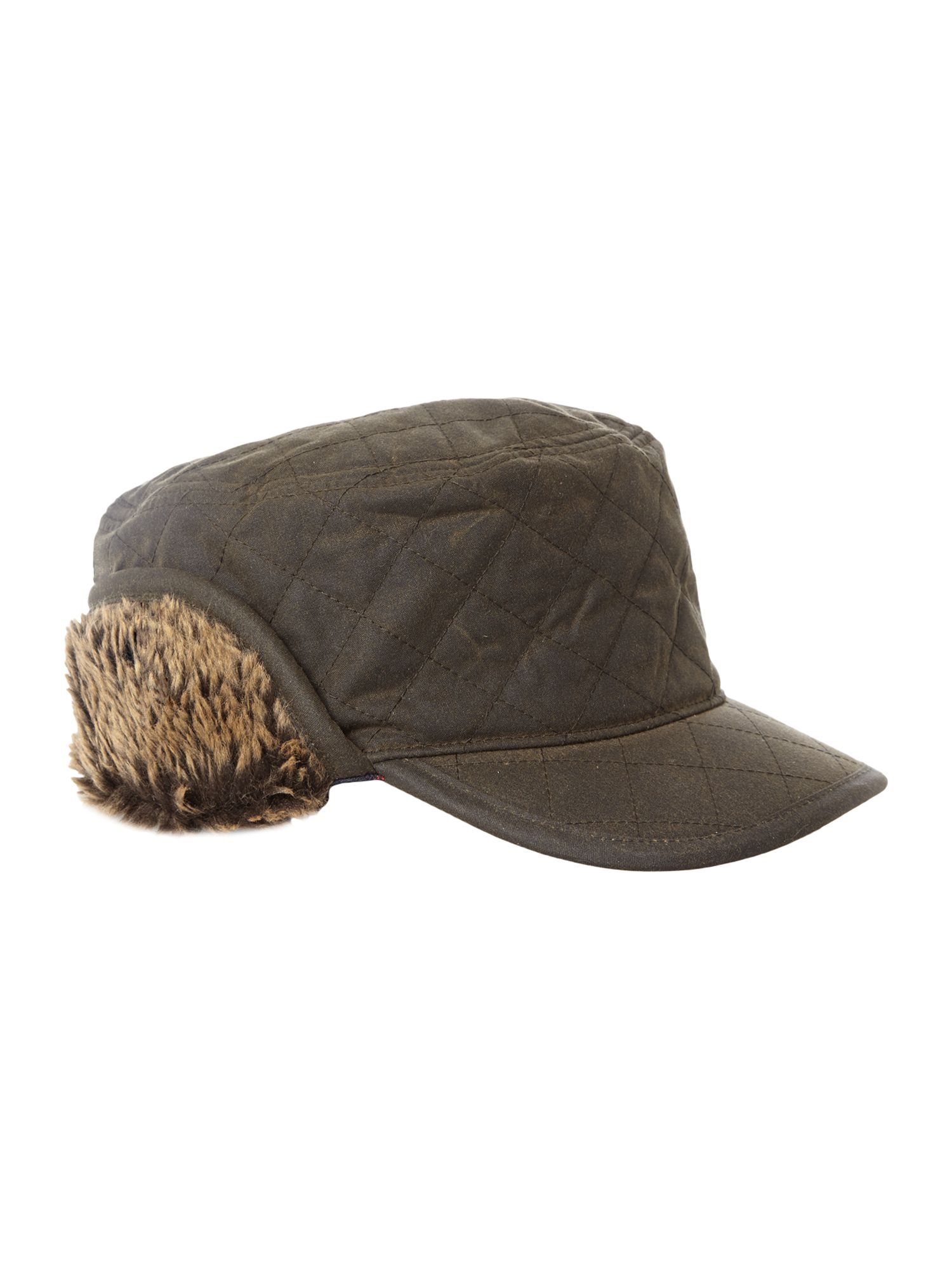 Barbour Stanhope Wax Trapper Hat in Green for Men (Olive) | Lyst