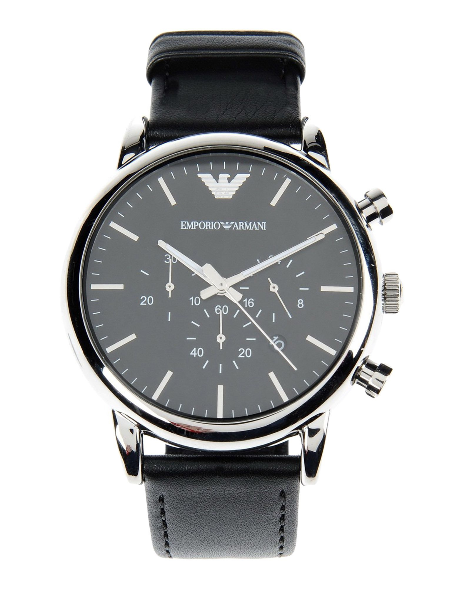 Emporio armani Wrist Watch in Black for Men | Lyst