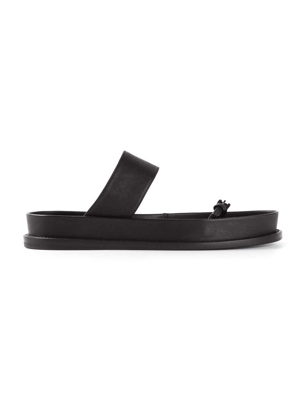 Lyst - Ann Demeulemeester Thick Sole Sandals in Black