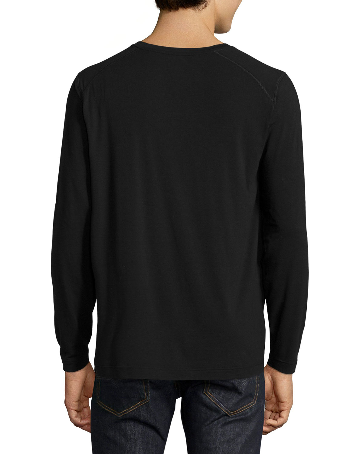 Ugg Long-sleeve Cotton-blend T-shirt in Black for Men | Lyst