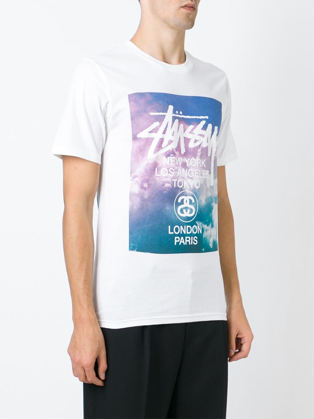 stussy shirt blue