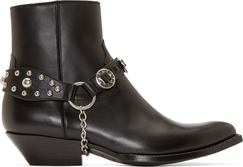 heeled military boots