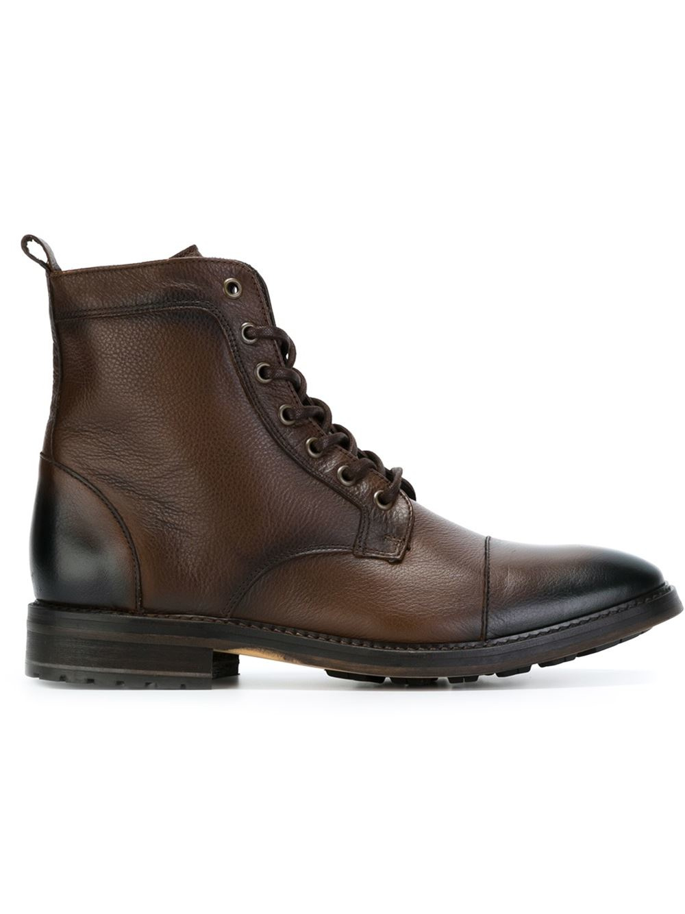Lyst - Armani jeans Lace-up Boots in Brown for Men
