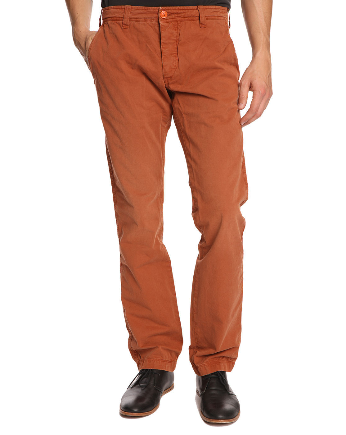 Woolrich Upland Regular Fit Maroon Chinos in Brown for Men (maroon) | Lyst