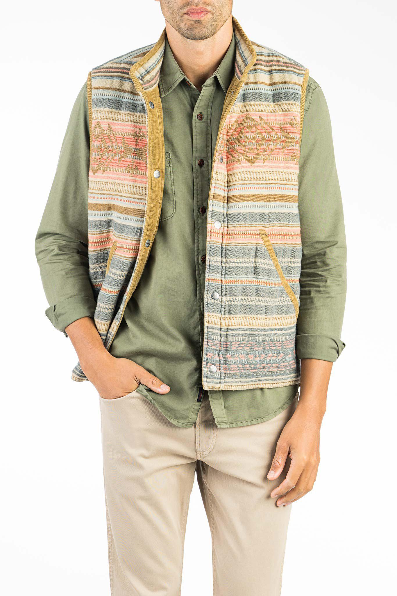 Lyst Faherty Brand Reversible Corduroy Vest for Men