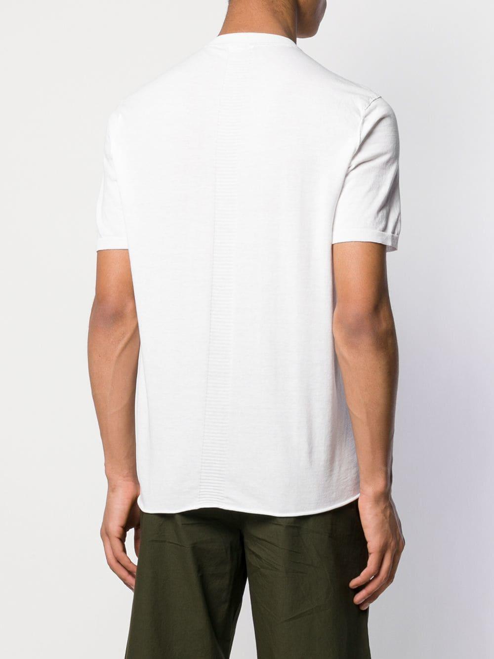 Transit Button Neckline T-shirt in White for Men - Lyst