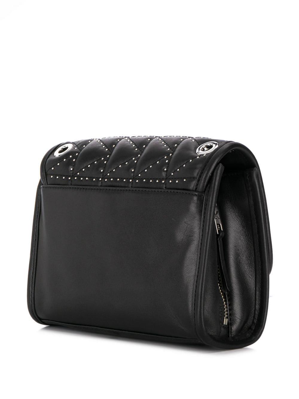 Karl Lagerfeld K/kuilted Studs Small Shoulder Bag in Black - Lyst