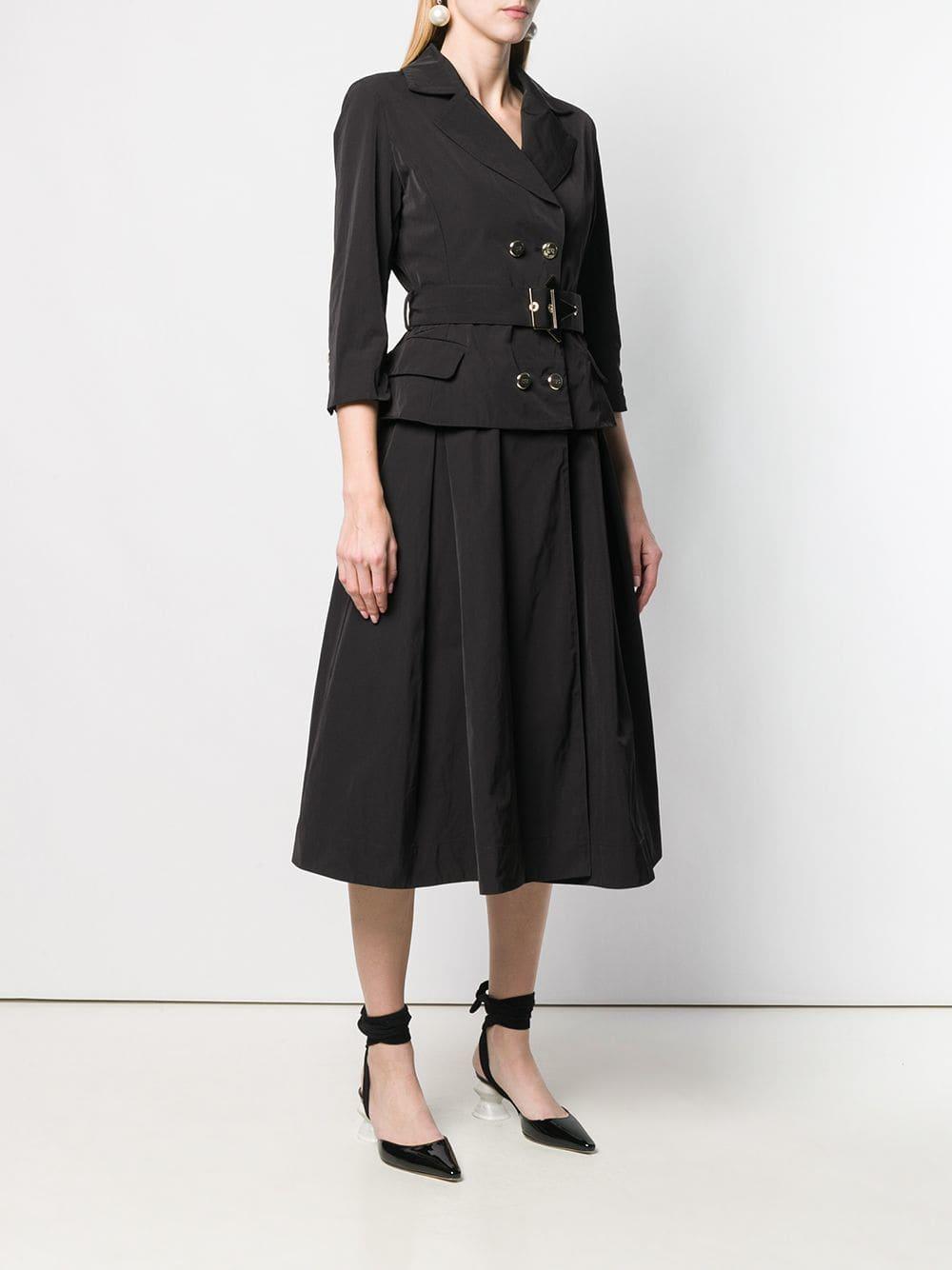 Elisabetta Franchi Blazer Style Midi Dress in Black - Lyst