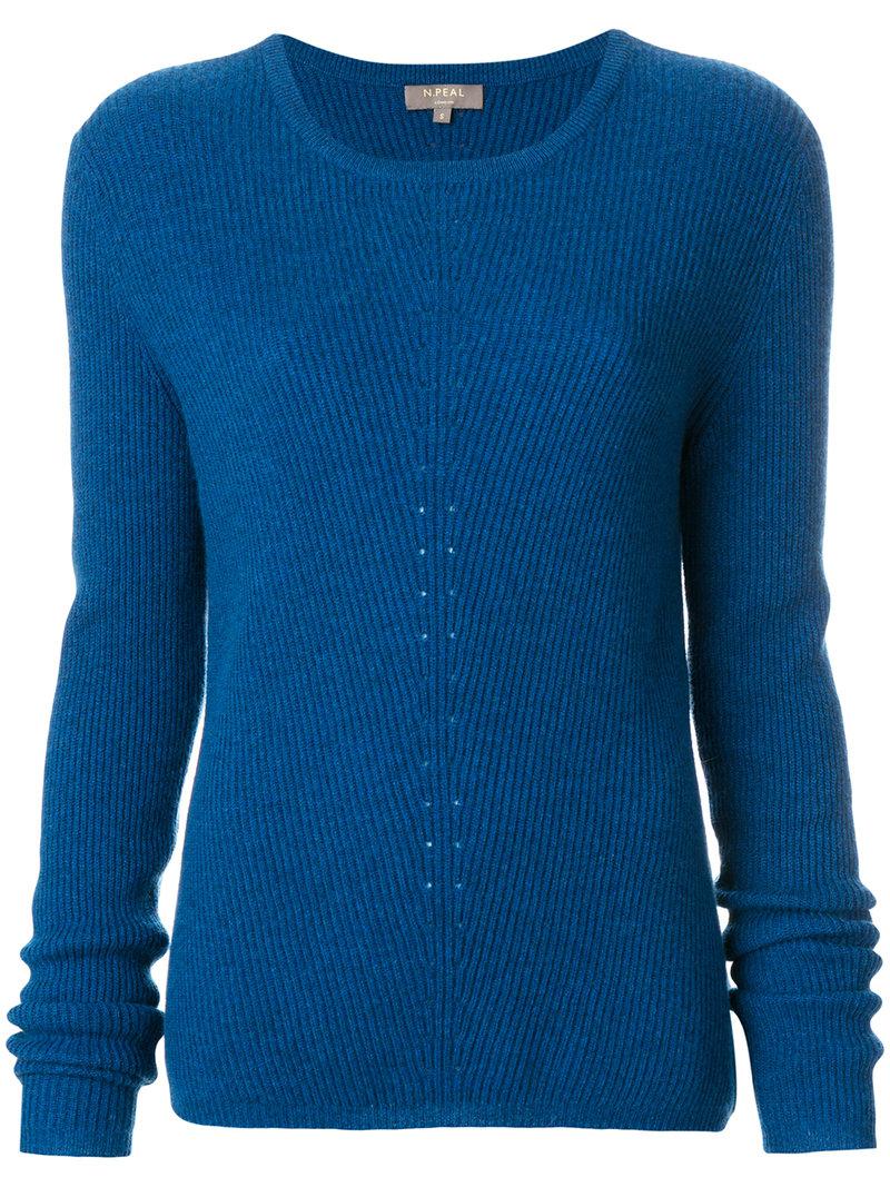 Jumper N peal Bleu Cashmere Jumper Cashmere N Cashmere Bleu peal vSAHWg