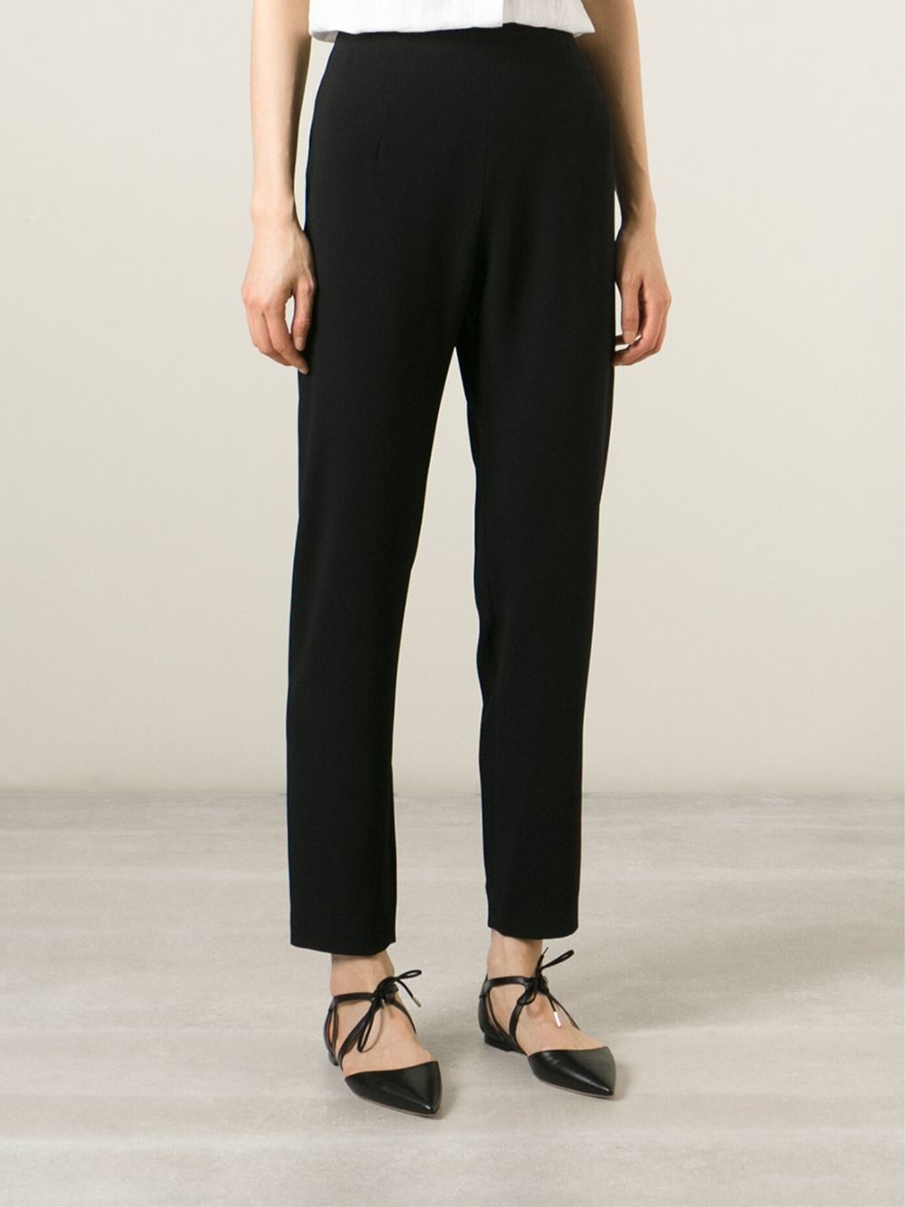Carven - Cropped Trousers - Women - Acetate/viscose - 38 in Black | Lyst