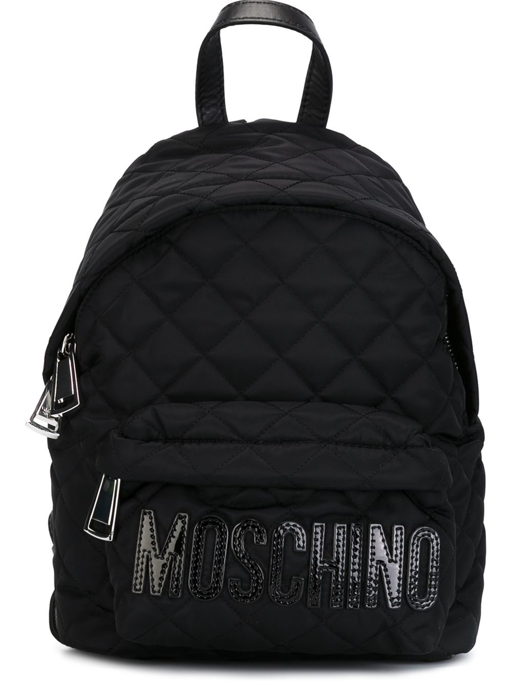 moschino quilted nylon backpack