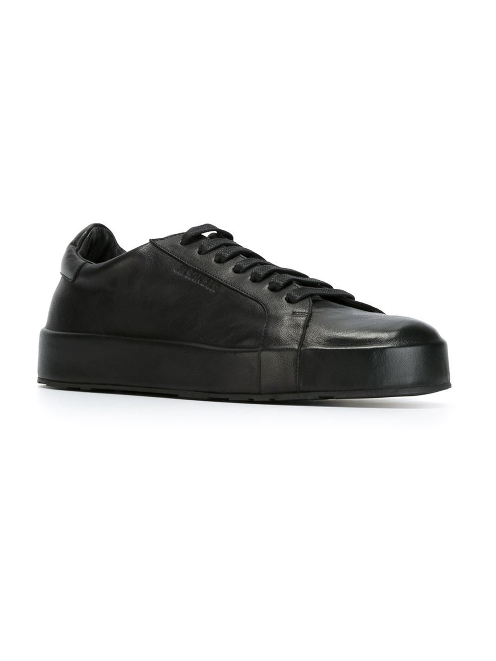 Lyst - Jil Sander Classic Low-top Sneakers in Black