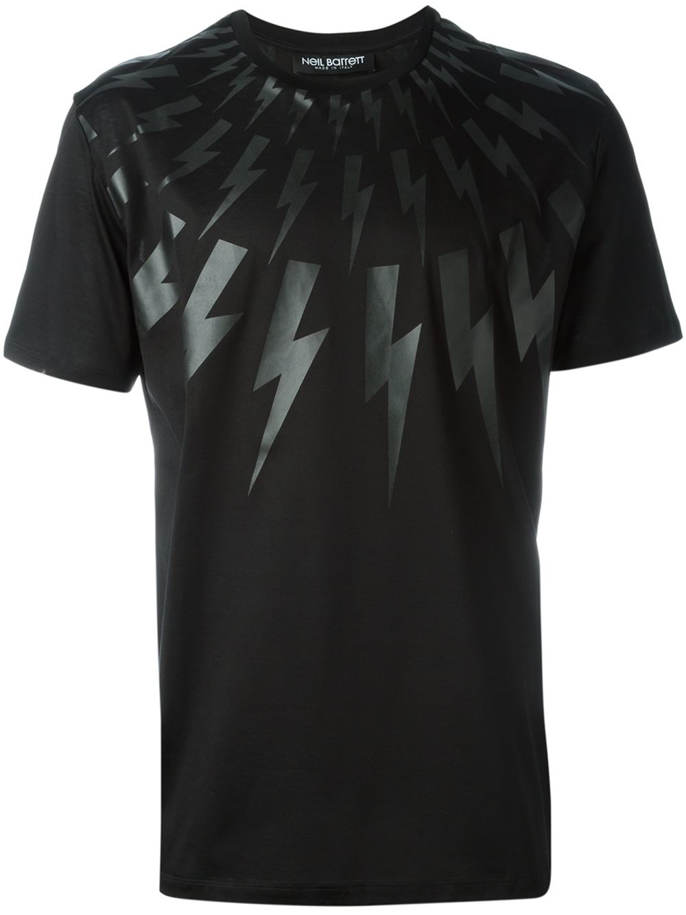 Lyst - Neil Barrett Lightning Bolt T-shirt in Black for Men