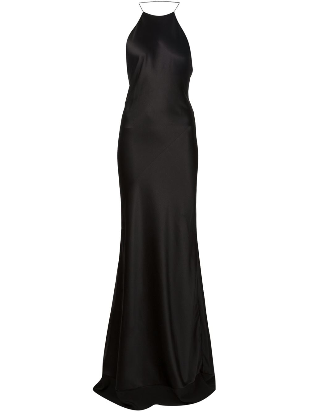 Lyst - Calvin Klein 'fawn' Evening Dress in Black