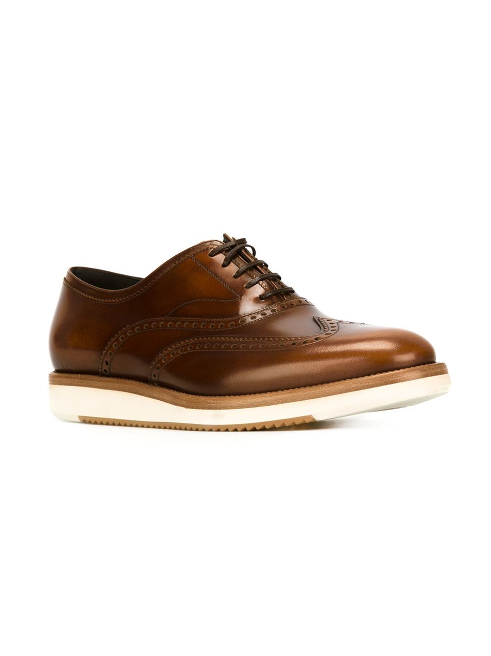 ferragamo brown shoes ferragamo derby shoes in brown for lyst ferragamo brown shoes ferragamo derby shoes in brown for lyst