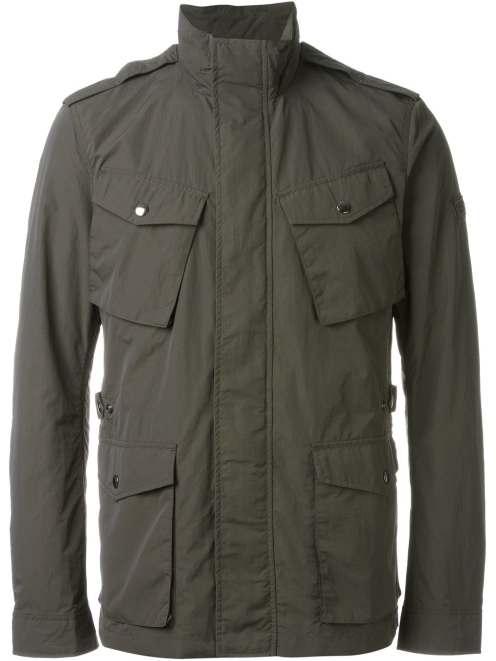 Lyst - Woolrich Military Jacket in Gray for Men