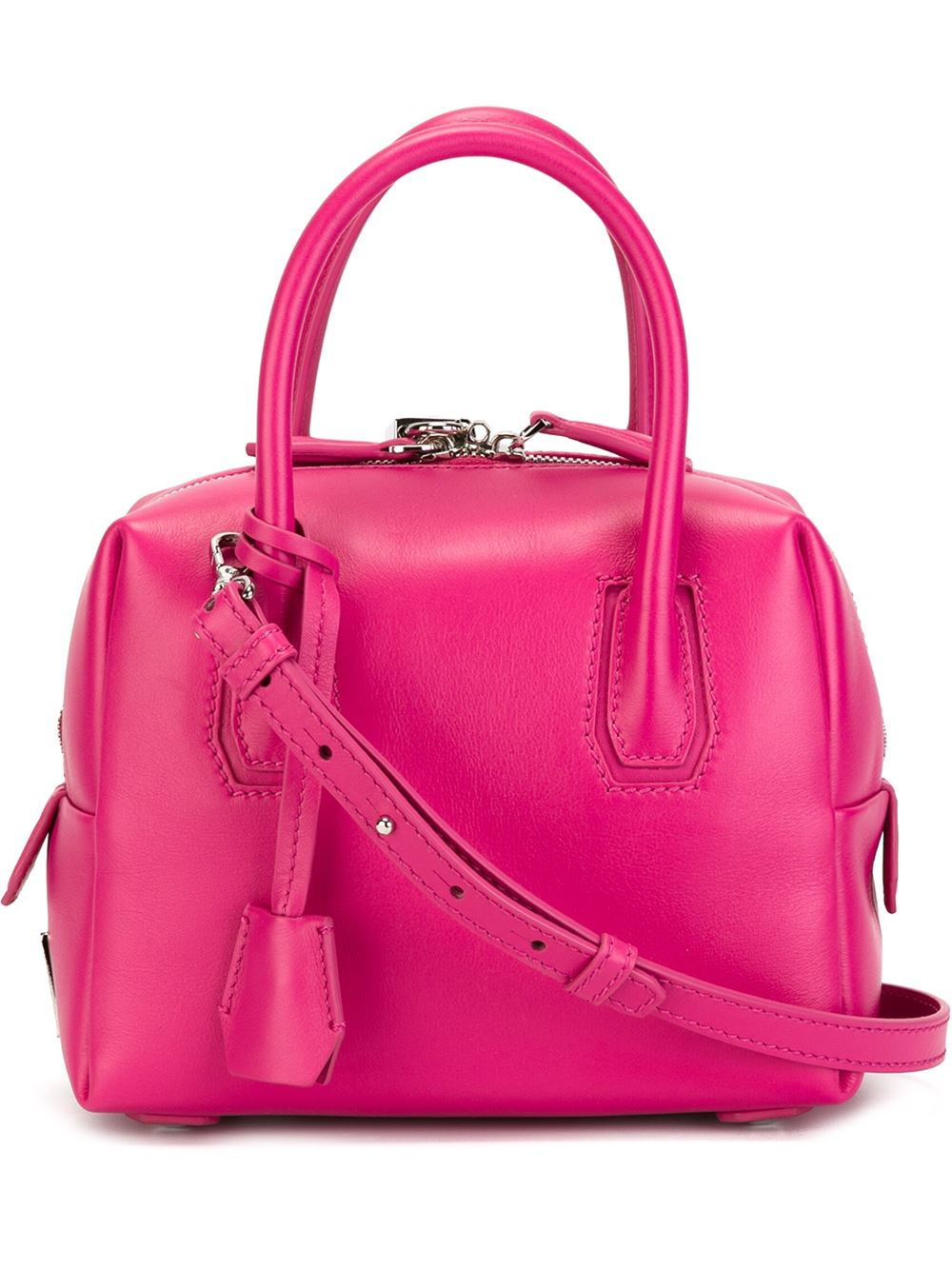 Mcm Small Milla Tote In Multicolor Pink Purple Lyst mcm small milla tote in multicolor pink purple lyst