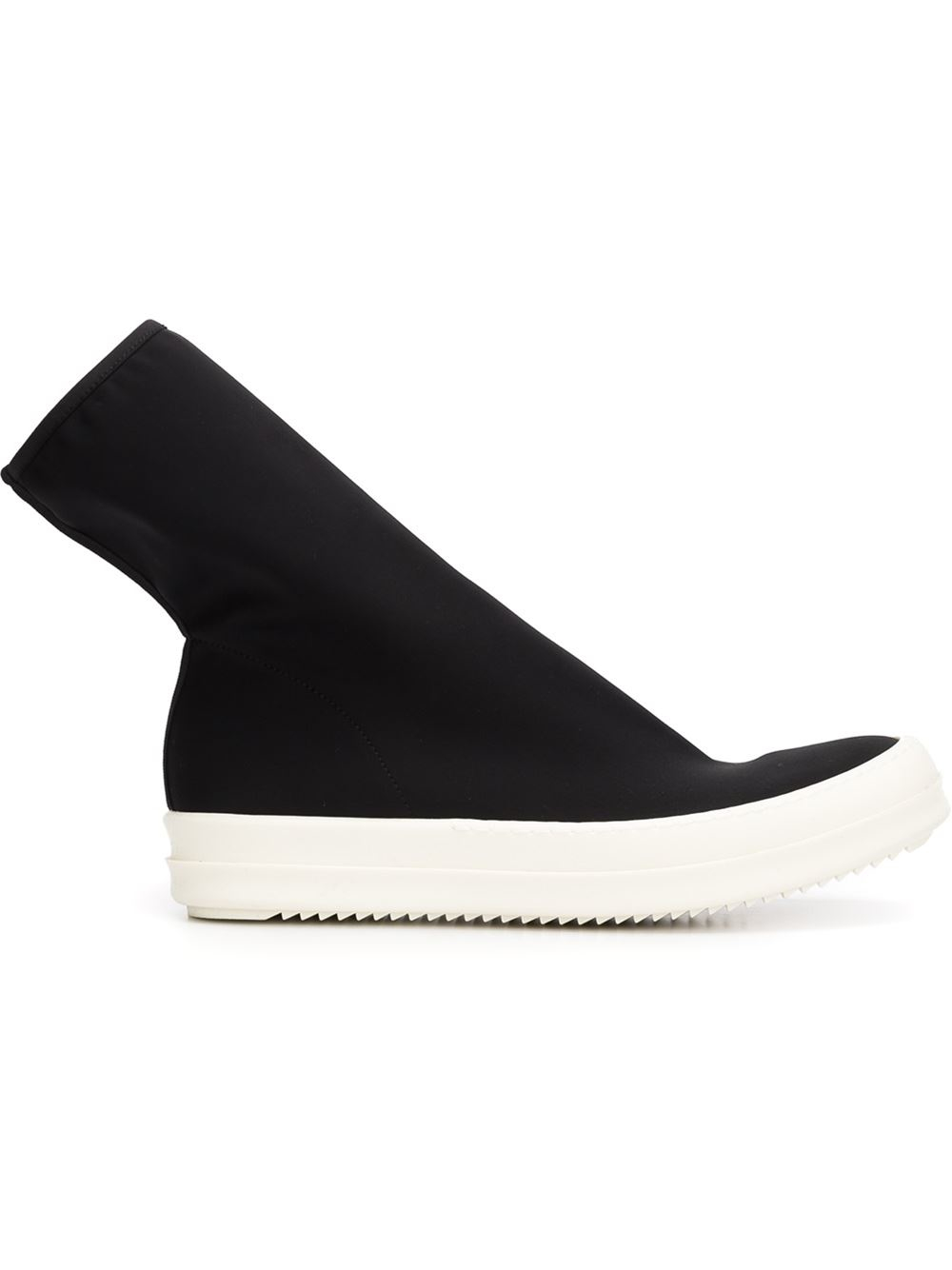 black slip on sock trainers