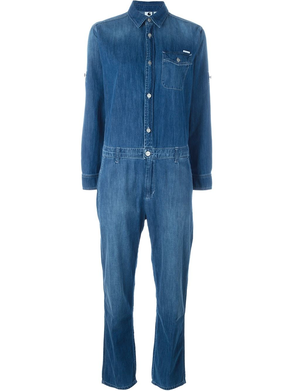 Lyst - Carhartt Denim Jumpsuit in Blue