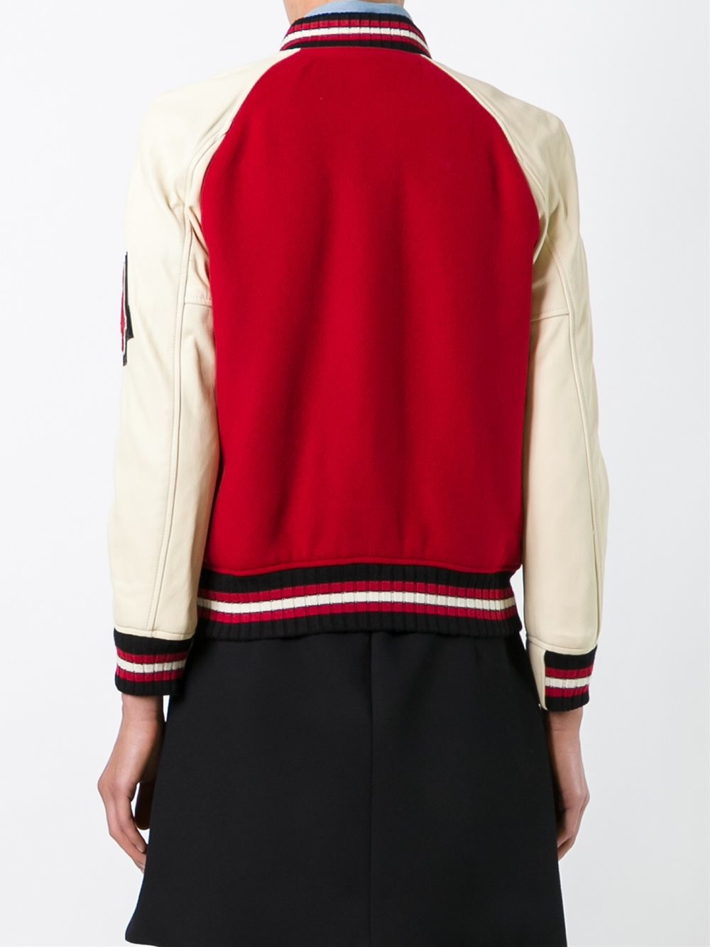 Lyst Coach Varsity Bomber Jacket in Red