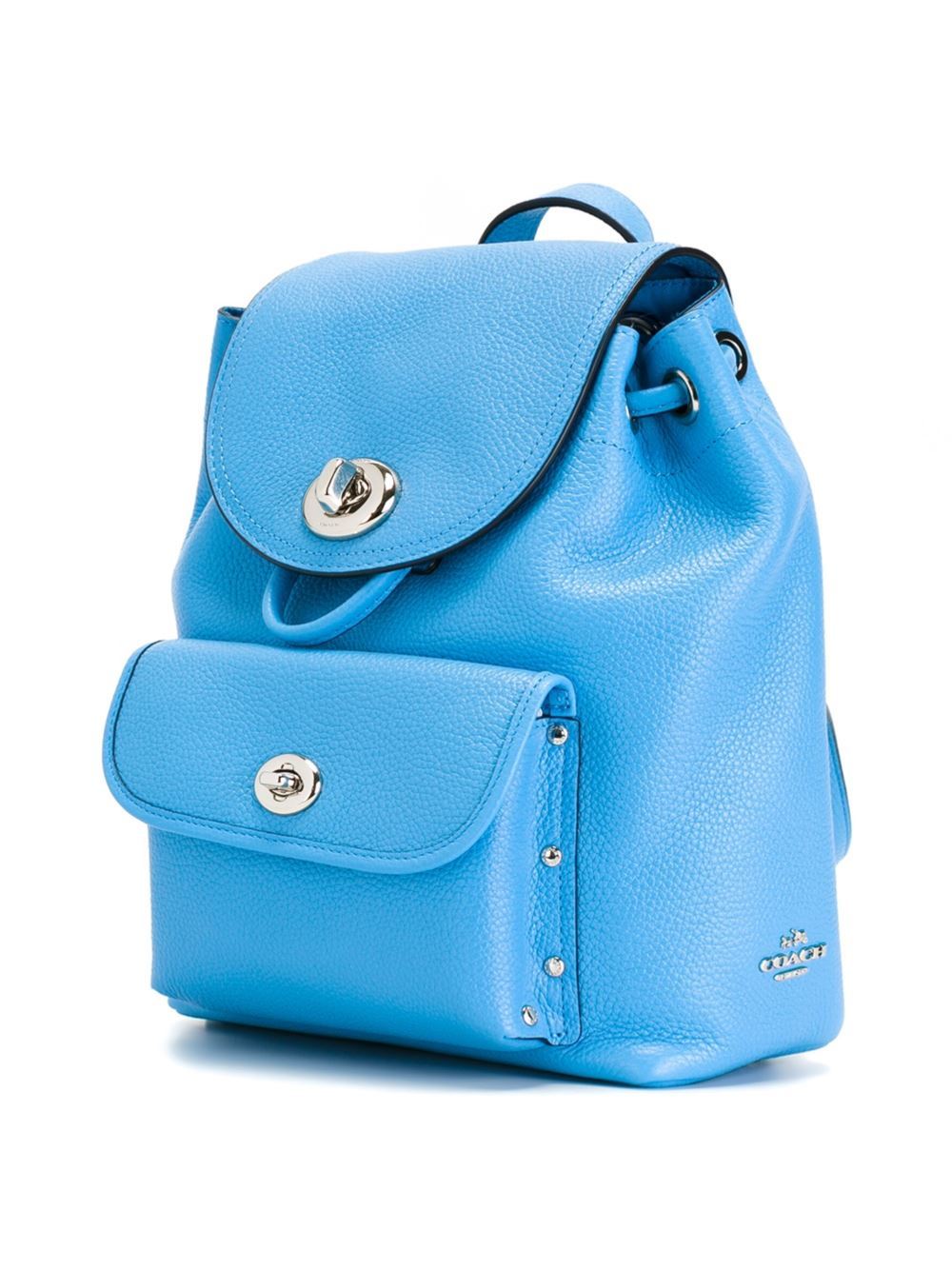 Lyst - Coach Small Flap Opening Backpack in Blue