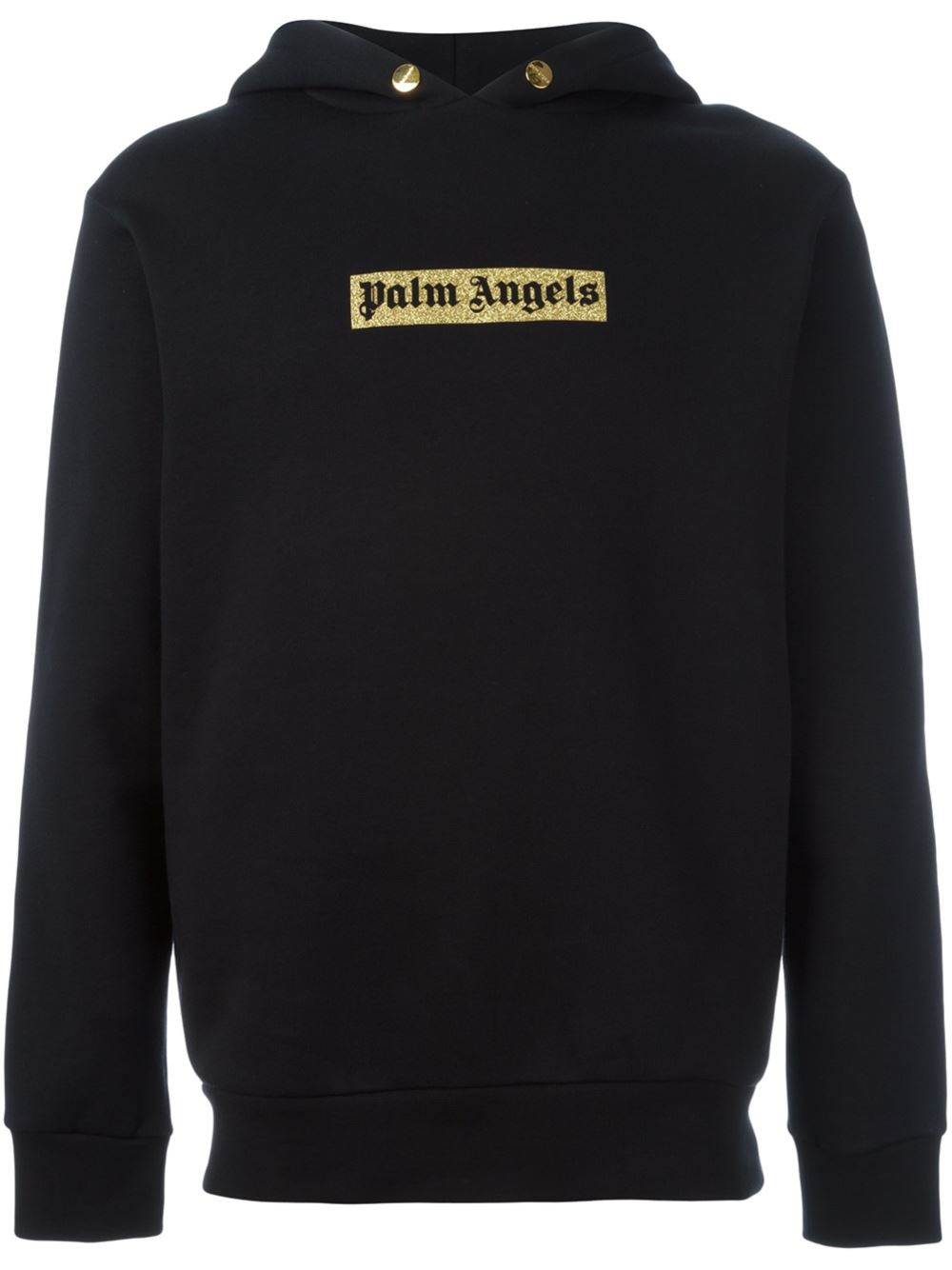 Palm angels Logo Print Hoodie in Black for Men | Lyst