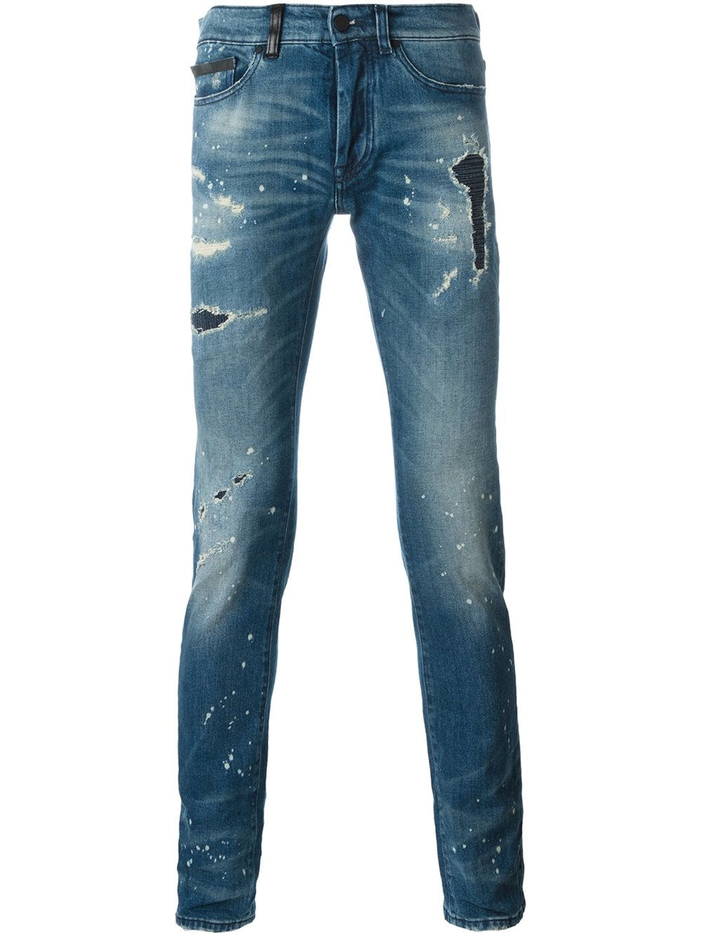 Marcelo burlon Distressed Jeans in Blue for Men | Lyst
