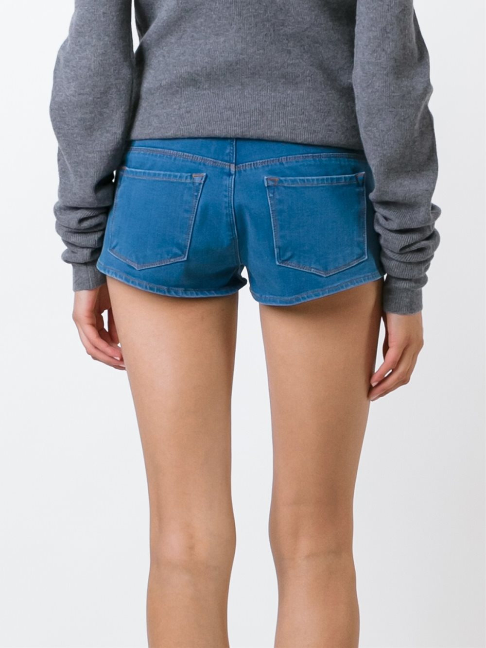 j brand white denim shorts