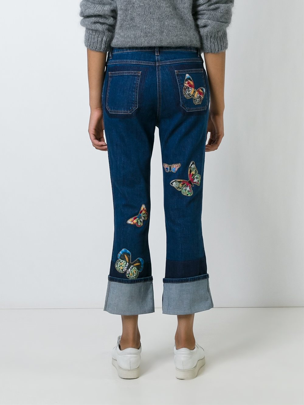 34+ Embroidery Butterfly Jeans PNG