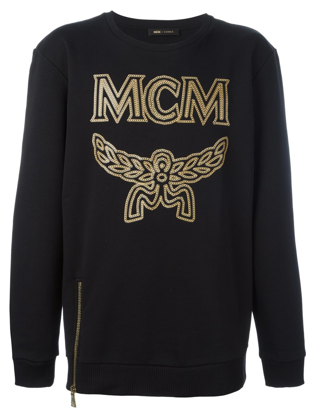 MCM Logo Print Sweatshirt in Black - Lyst