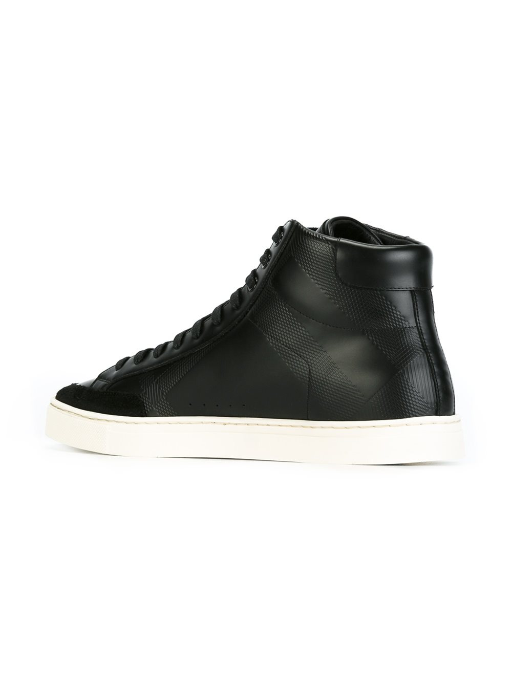 Lyst - Burberry High-Top Sneakers in Black for Men