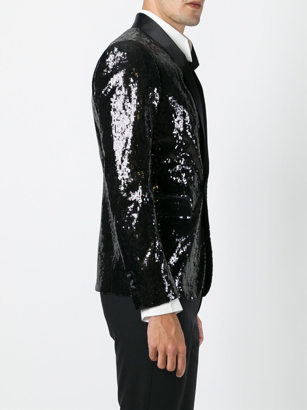 Lyst - DSquared² Sequined Suit Jacket in Black for Men