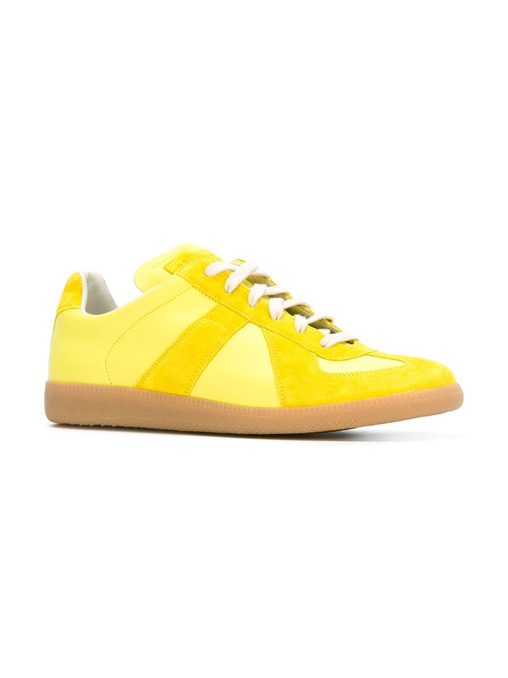 Lyst - Maison Margiela 'replica' Sneakers in Yellow for Men