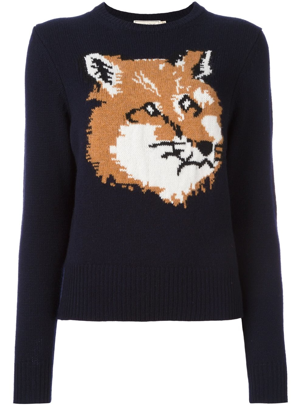 Lyst - Maison Kitsuné Maison Kitsuné 'fox' Motif Pullover in Blue