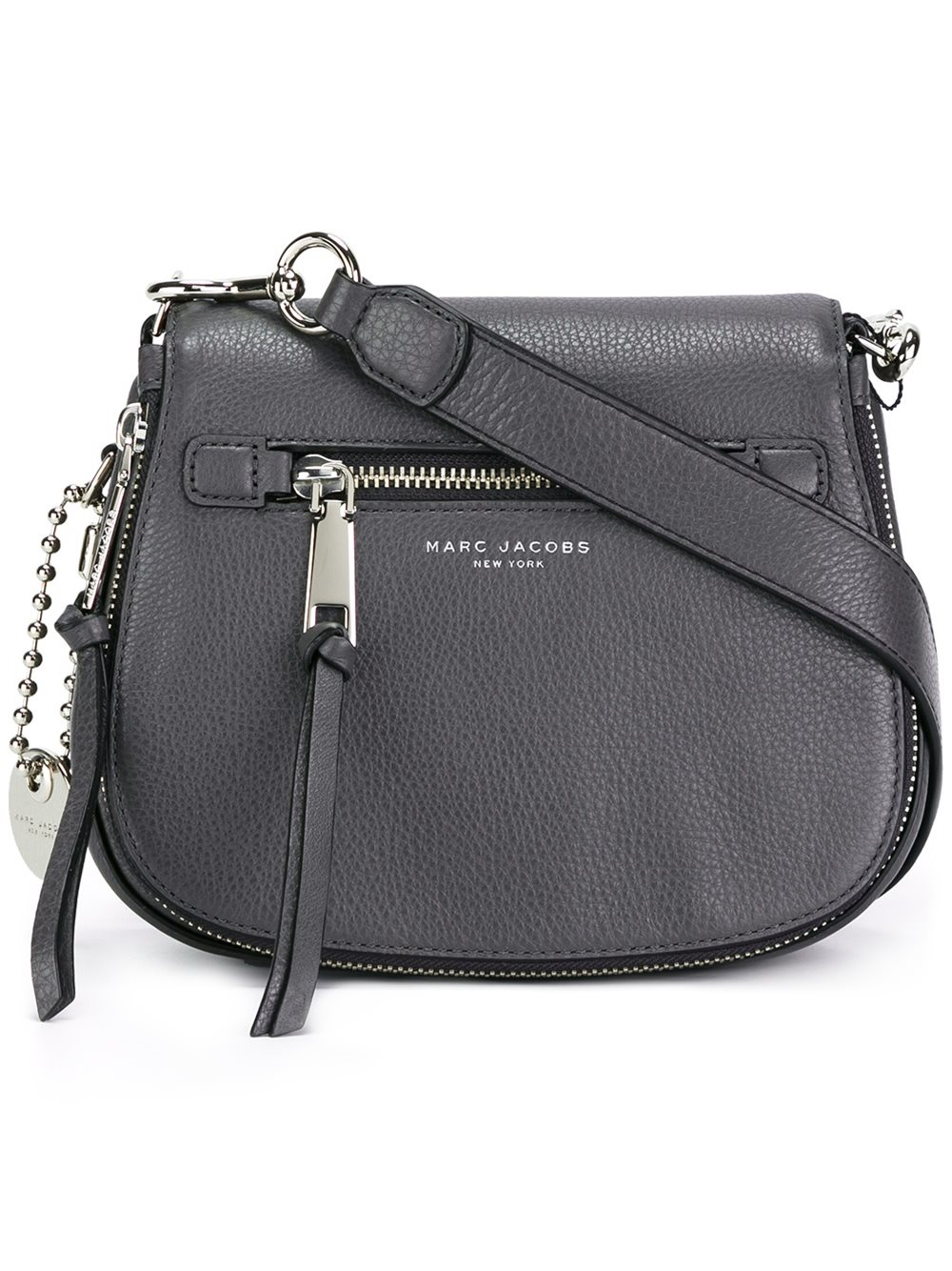 Marc jacobs - Small &#39;recruit&#39; Saddle Crossbody Bag - Women - Leather - One Size in Gray | Lyst
