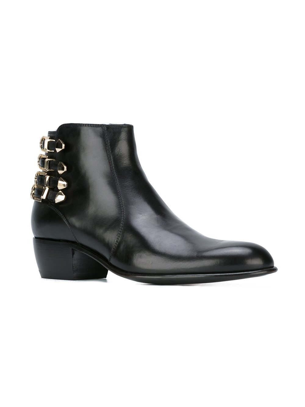 Cesare paciotti Multiple Buckles Ankle Boots in Black | Lyst