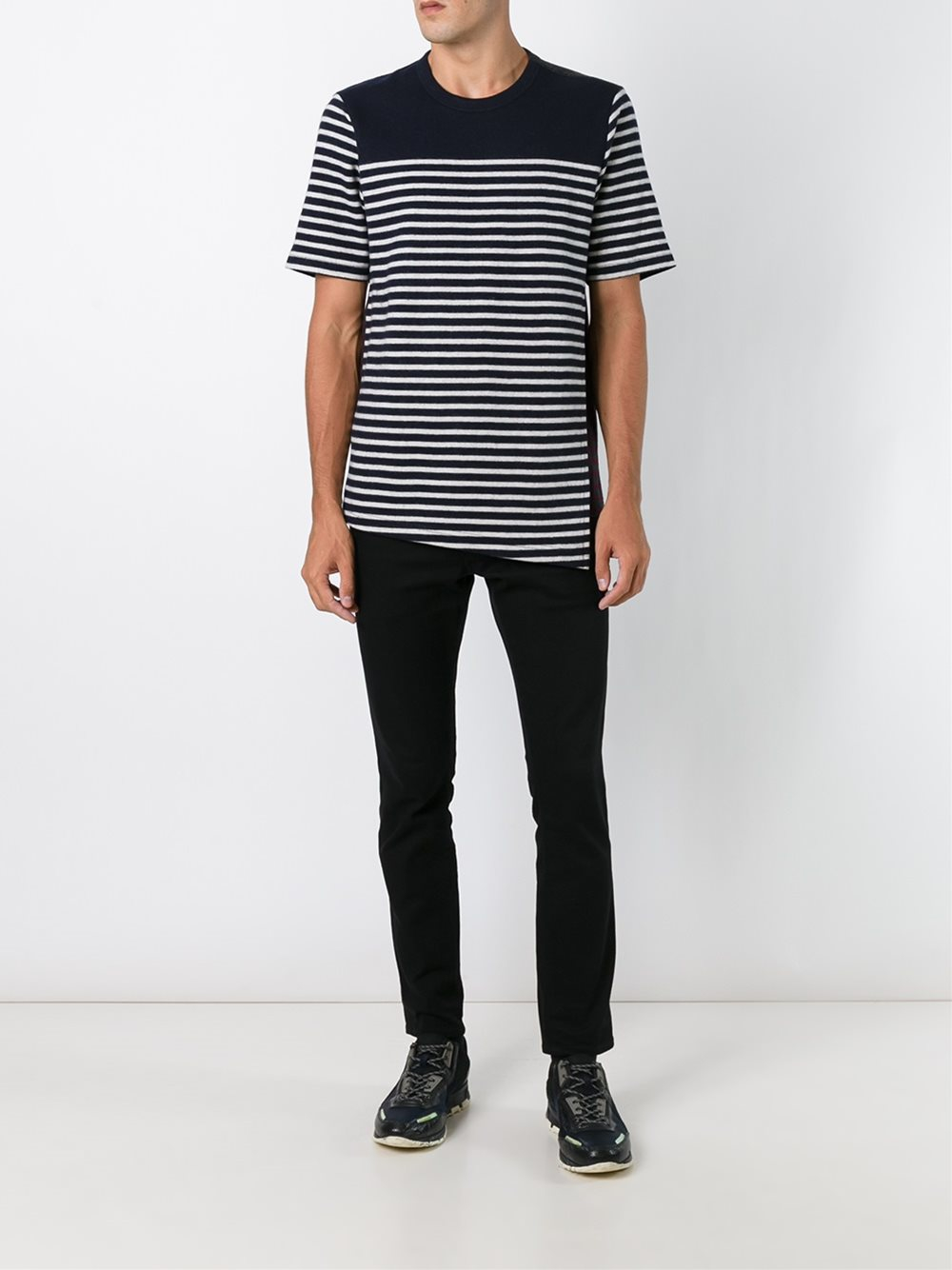 Lyst - Marni Striped T-shirt in Blue for Men