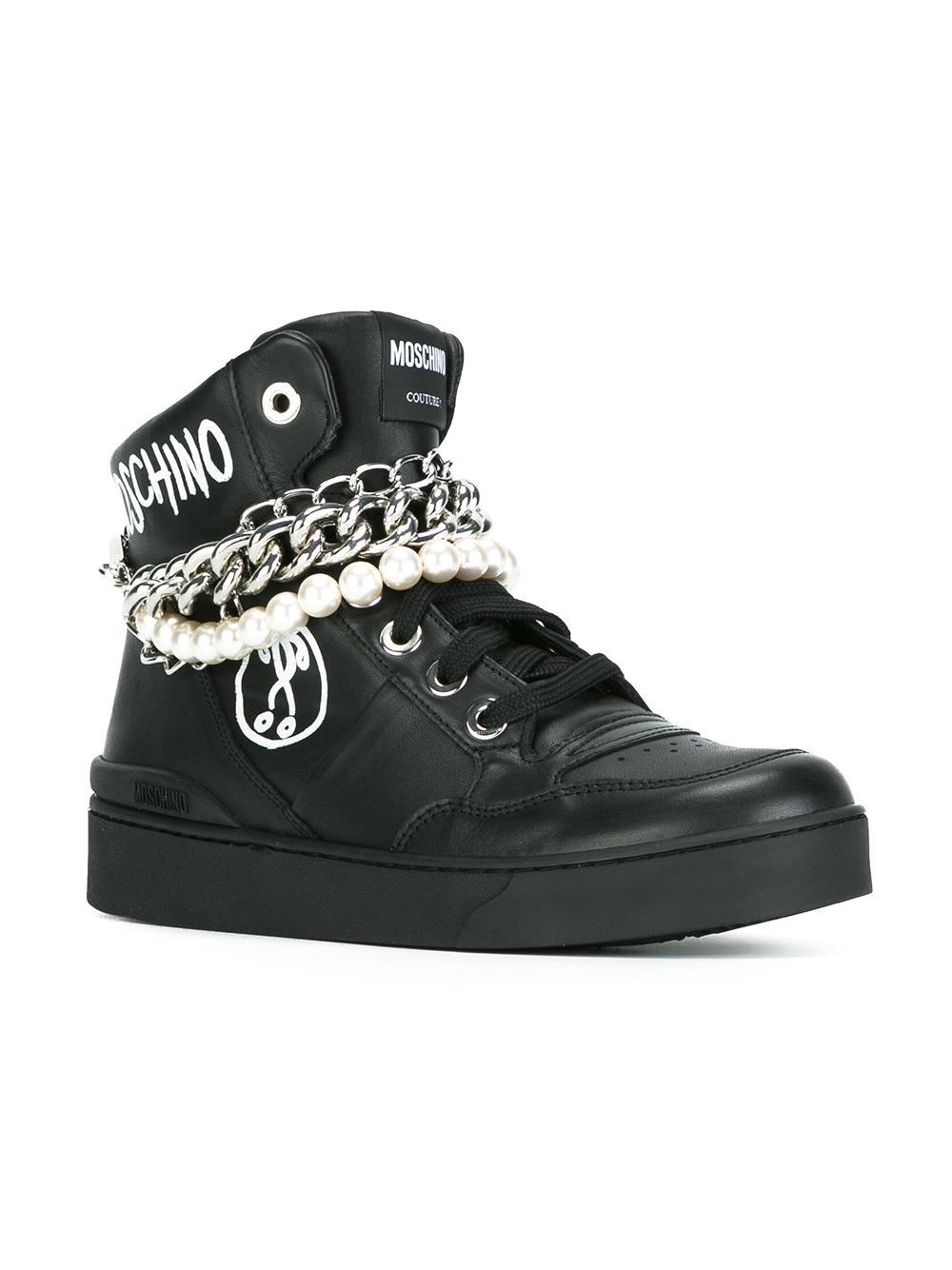 Lyst - Moschino Sneakers in Black for Men