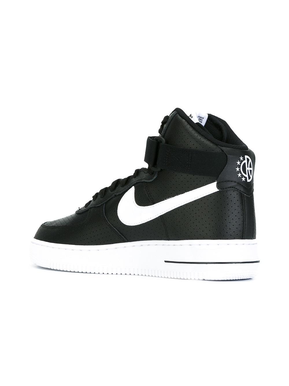 air force 1 black high top men's