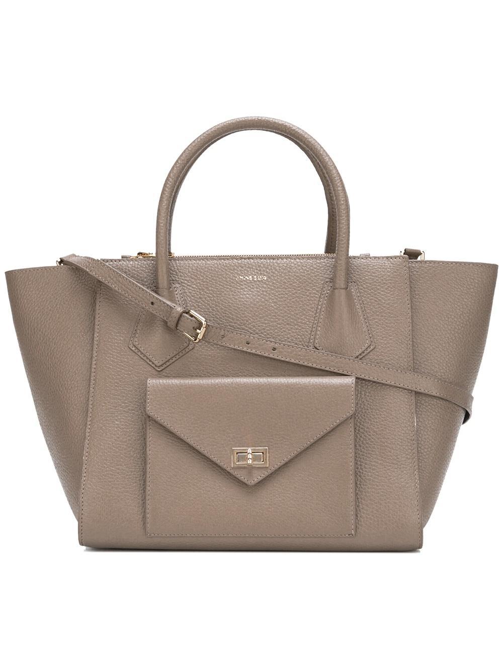 Lyst Anine Bing 'madison' Tote Bag in Gray