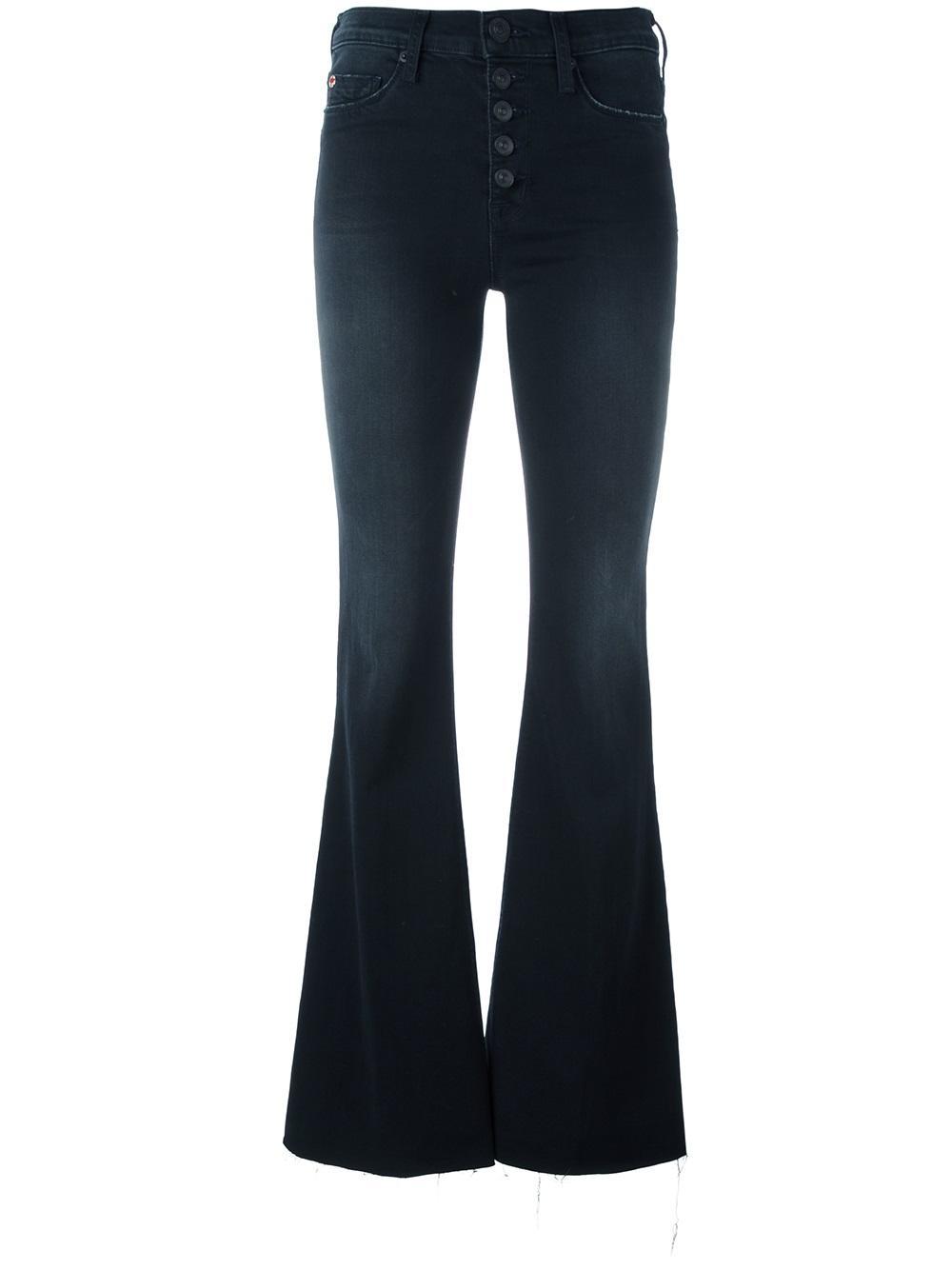 Hudson jeans - High Waist Flared Jeans - Women - Cotton/polyester ...