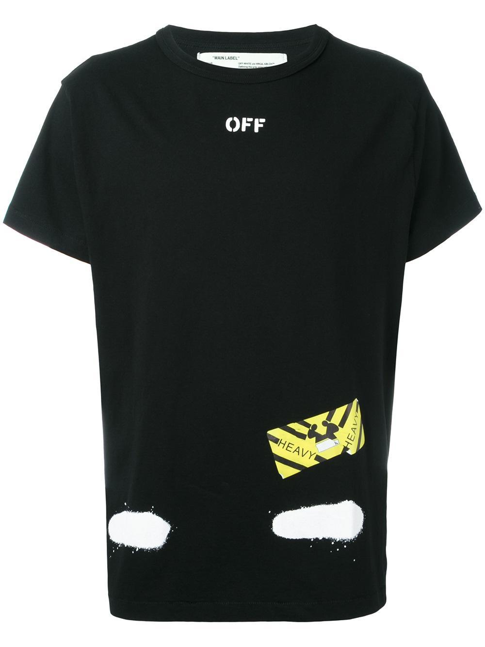 Lyst - Off-White C/O Virgil Abloh Diagonal Spray T-shirt in Black for Men