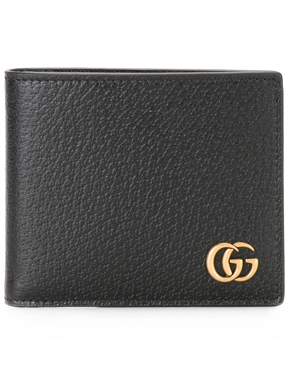 Lyst - Gucci Gg Marmont Billfold Wallet in Black for Men