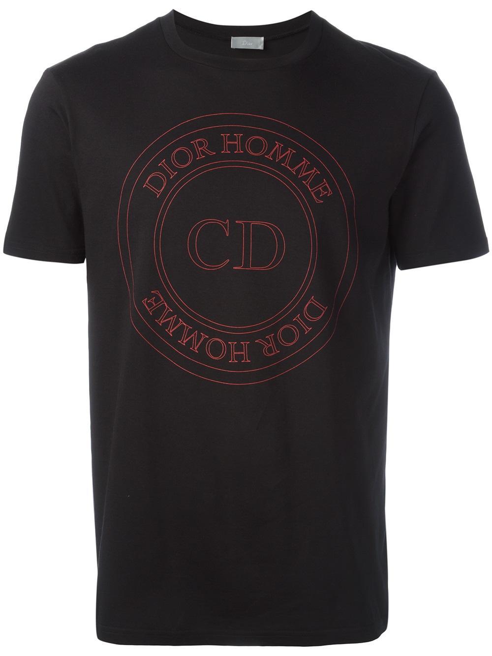 Lyst - Dior - Logo Print T-shirt - Men - Cotton - S in Black for Men